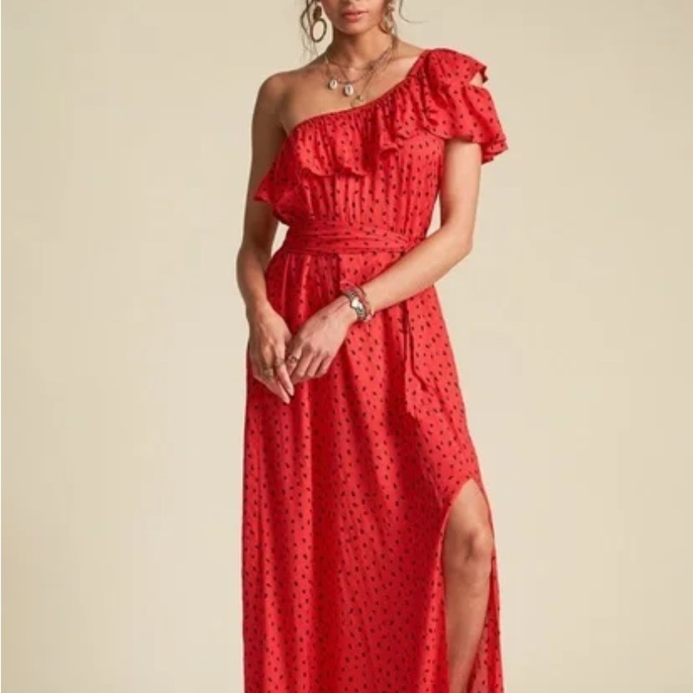 Billabong x Sincerely Jules off shoulder red dress